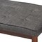 Baxton Studio Itami Dark Grey Upholstered Oak Finished Wood Dining Bench 157-9353 - alternate 2